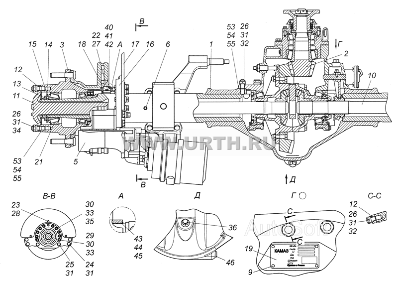 43081-2400015-10 Мост задний